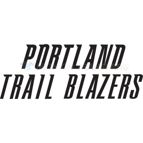 Portland Trail Blazers Iron-on Stickers (Heat Transfers)NO.1170